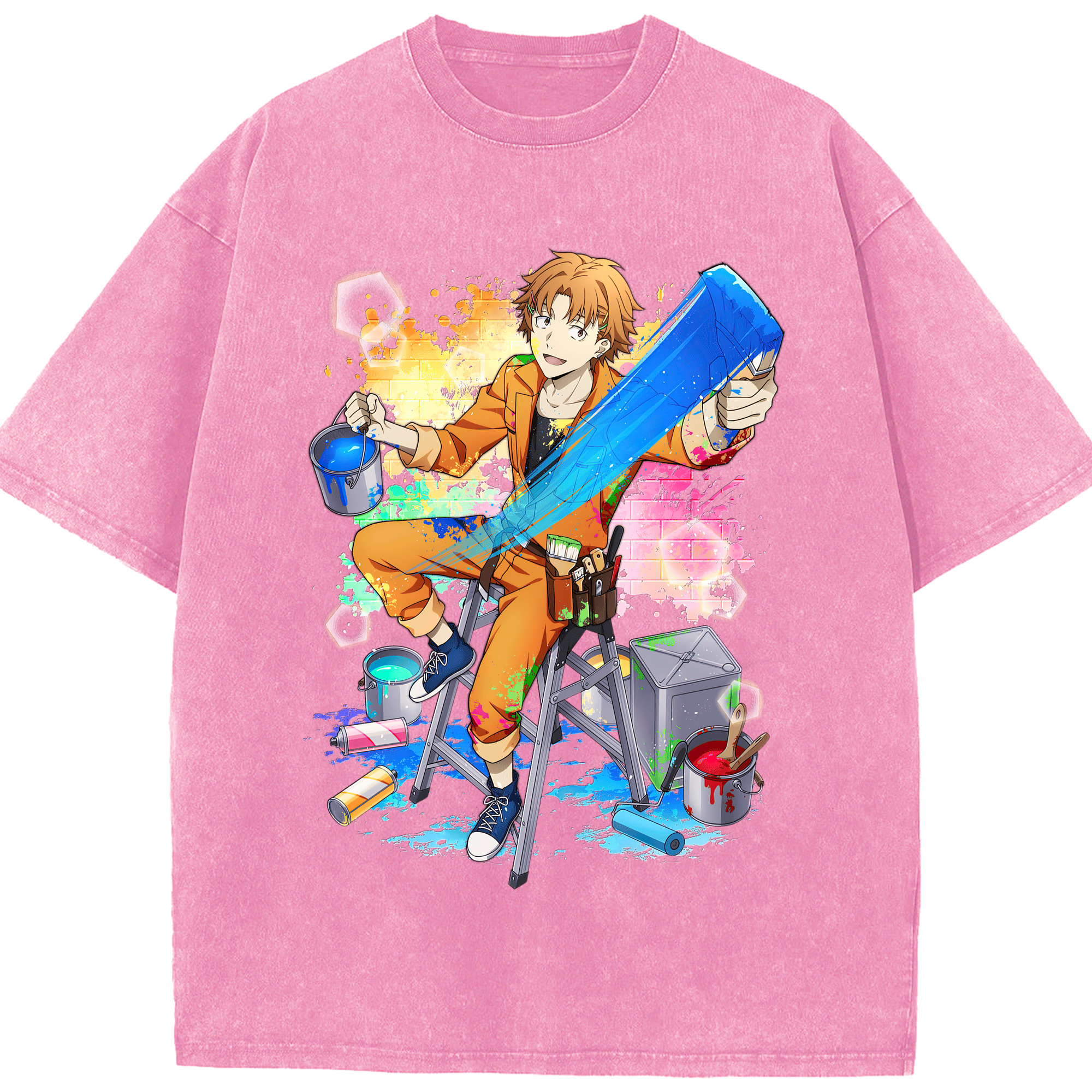 （画像用） 文豪ストレイドッグス Bungo Stray Dogs 綿100% ヴィンテージ風 半袖Tシャツ（フロントプリント）
